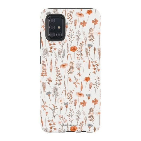 Galaxy A51 4G Satin (Semi-Matte) Boho Wildflowers Tough Phone Case - The Urban Flair