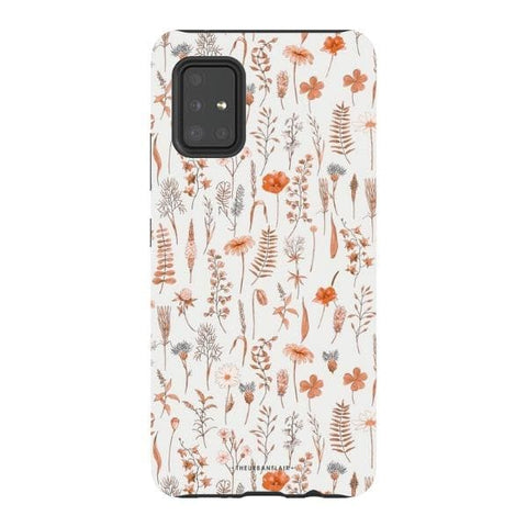 Galaxy A51 5G Gloss (High Sheen) Boho Wildflowers Tough Phone Case - The Urban Flair