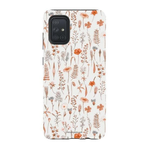 Galaxy A71 4G Gloss (High Sheen) Boho Wildflowers Tough Phone Case - The Urban Flair