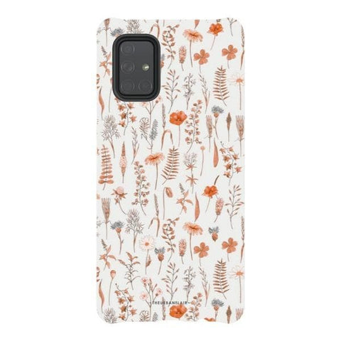 Galaxy A71 5G Gloss (High Sheen) Boho Wildflowers Tough Phone Case - The Urban Flair