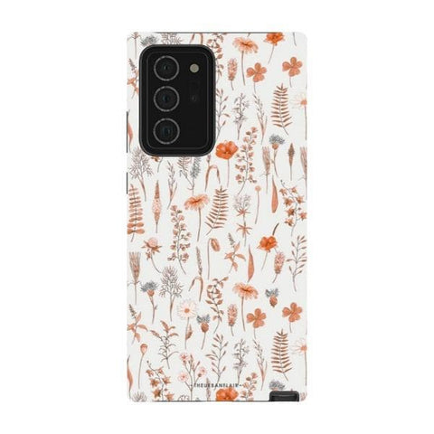Galaxy Note 20 Ultra Satin (Semi-Matte) Boho Wildflowers Tough Phone Case - The Urban Flair