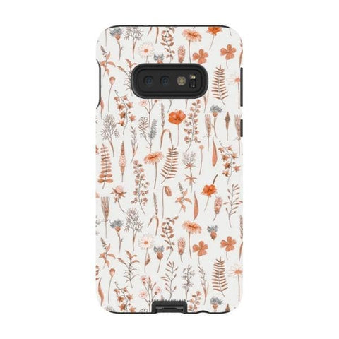 Galaxy S10e Gloss (High Sheen) Boho Wildflowers Tough Phone Case - The Urban Flair