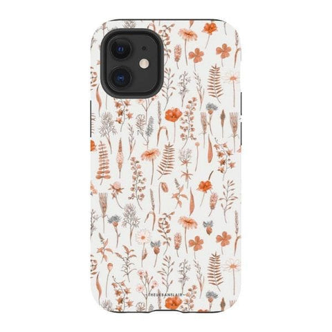 iPhone 12 Mini Gloss (High Sheen) Boho Wildflowers Tough Phone Case - The Urban Flair