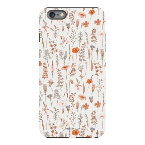 iPhone 6s Plus Satin (Semi-Matte) Boho Wildflowers Tough Phone Case - The Urban Flair