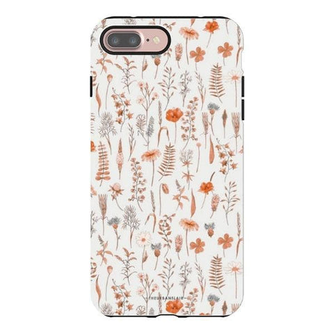 iPhone 7 Plus/8 Plus Gloss (High Sheen) Boho Wildflowers Tough Phone Case - The Urban Flair