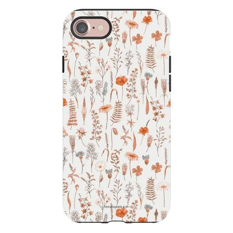 Boho Wildflowers Tough Phone Case iPhone 7/8 Satin [Semi-Matte] exclusively offered by The Urban Flair