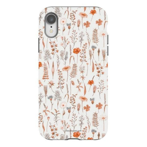 iPhone XR Satin (Semi-Matte) Boho Wildflowers Tough Phone Case - The Urban Flair