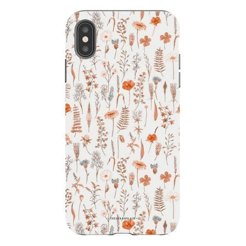 iPhone XS Max Gloss (High Sheen) Boho Wildflowers Tough Phone Case - The Urban Flair