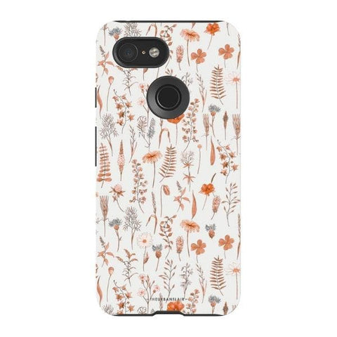 Pixel 3 Gloss (High Sheen) Boho Wildflowers Tough Phone Case - The Urban Flair