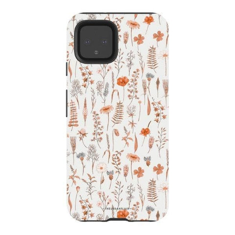 Boho Wildflowers Tough Phone Case Pixel 4 Gloss [High Sheen] exclusively offered by The Urban Flair
