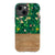 Botanical Wood Print Tough Phone Case iPhone 13 Mini Satin [Semi-Matte] exclusively offered by The Urban Flair