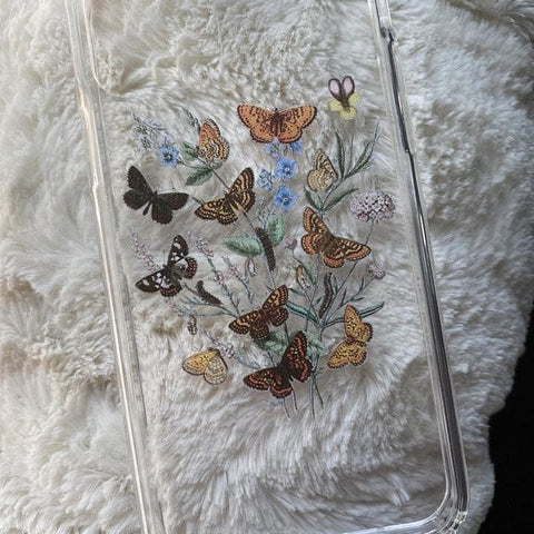 Botany Butterfly Clear Phone Case iPhone 12 Pro Max by The Urban Flair (Customer Feat)