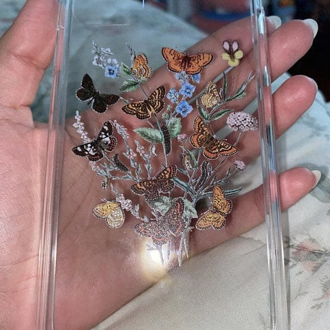 Botany Butterfly Clear Phone Case iPhone 12 Pro Max by The Urban Flair (Customer Feat)