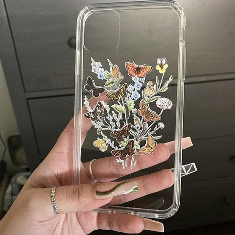 Botany Butterfly Clear Phone Case iPhone 12 Pro Max by The Urban Flair (Customer Feat)