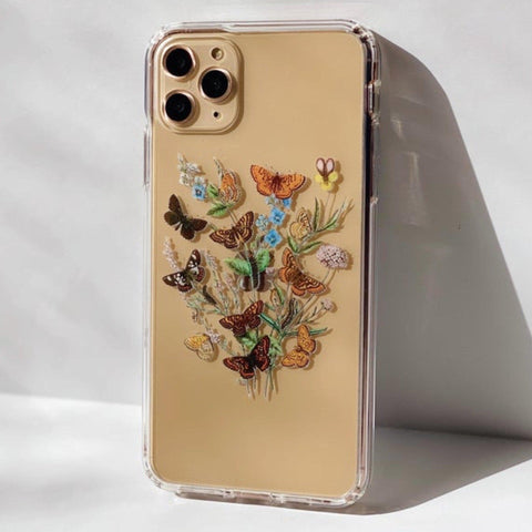 Botany Butterfly Clear Phone Case iPhone 12 Pro Max by The Urban Flair (Feat)
