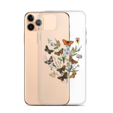 Botany Butterfly Clear Phone Case iPhone 12 Pro Max by The Urban Flair (Feat)