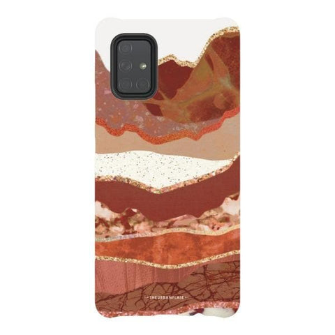 Galaxy A71 5G Gloss (High Sheen) Brick Abstract Layered Mountains Print Tough Phone Case - The Urban Flair