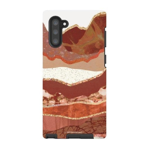 Galaxy Note 10 Gloss (High Sheen) Brick Abstract Layered Mountains Print Tough Phone Case - The Urban Flair