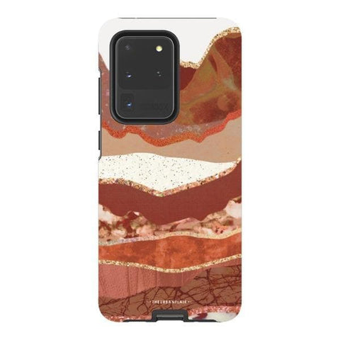 Galaxy S20 Ultra Gloss (High Sheen) Brick Abstract Layered Mountains Print Tough Phone Case - The Urban Flair