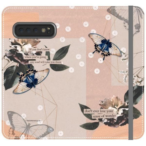 Galaxy S10 Butterfly Abstract Wallet Phone Case - The Urban Flair
