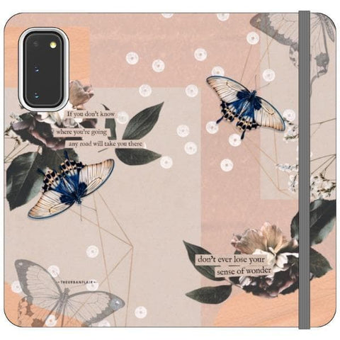 Galaxy S20 Butterfly Abstract Wallet Phone Case - The Urban Flair