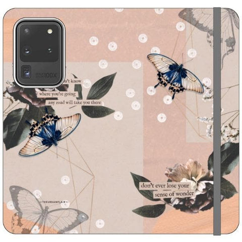 Galaxy S20 Ultra Butterfly Abstract Wallet Phone Case - The Urban Flair