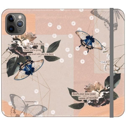 iPhone 11 Pro Max Butterfly Abstract Wallet Phone Case - The Urban Flair