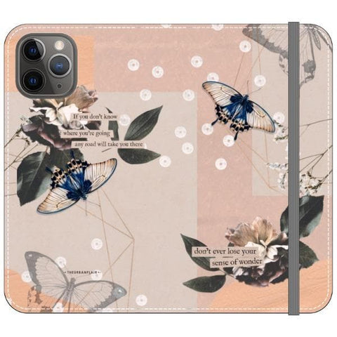 iPhone 11 Pro Butterfly Abstract Wallet Phone Case - The Urban Flair