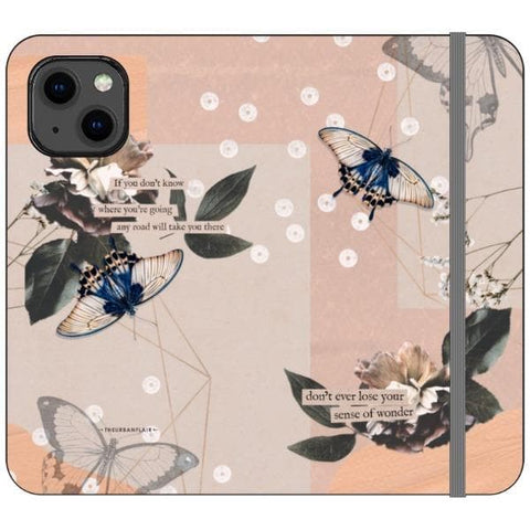 iPhone 13 Butterfly Abstract Wallet Phone Case - The Urban Flair