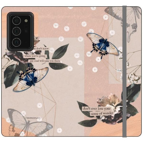 Note 20 Ultra Butterfly Abstract Wallet Phone Case - The Urban Flair