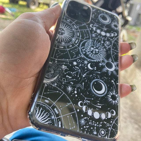 Celestial Zodiac Clear Phone Case iPhone 12 Pro Max White by The Urban Flair (Customer Feat)