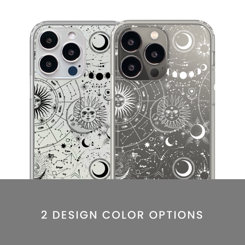 Celestial Zodiac Clear Phone Case by The Urban Flair