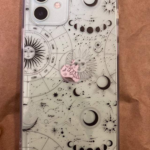 Celestial Zodiac Clear Phone Case iPhone 12 Pro Max White by The Urban Flair (Customer Feat)