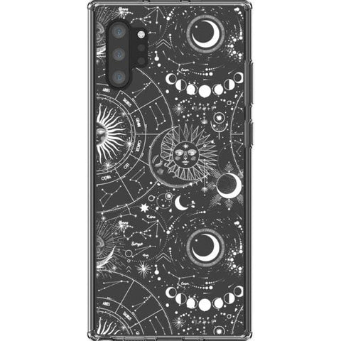 Celestial Zodiac Clear Phone Case for your Note 10 Plus exclusively at The Urban Flair