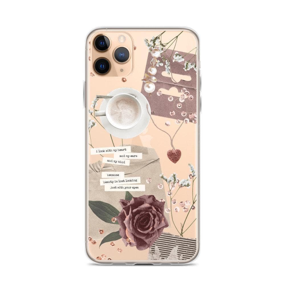 Chic Pink Collage Clear Phone Case for Apple iPhone 15 (& more!)– The Urban  Flair
