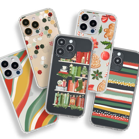 Best Christmas Phone Cases For Apple iPhone & Samsung Galaxy Clear Cases With Cute Aesthetic Winter Designs By The Urban Flair Feat