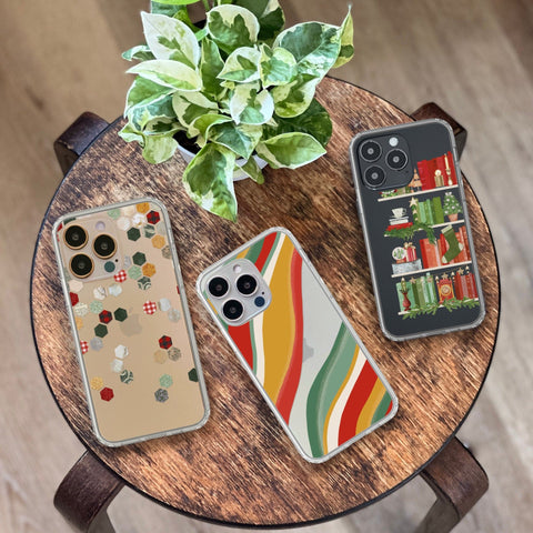 Best Christmas Phone Cases For Apple iPhone & Samsung Galaxy Clear Cases With Cute Aesthetic Winter Designs By The Urban Flair Feat