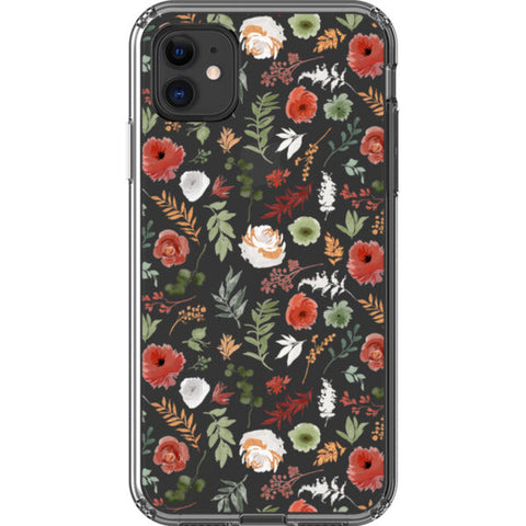 Christmas Foliage Clear Phone Case