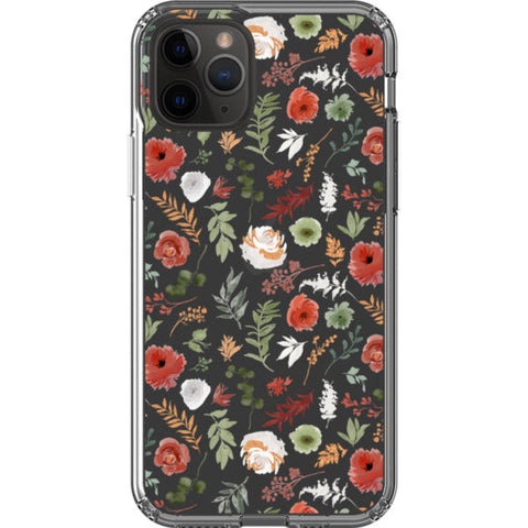 Christmas Foliage Clear Phone Case