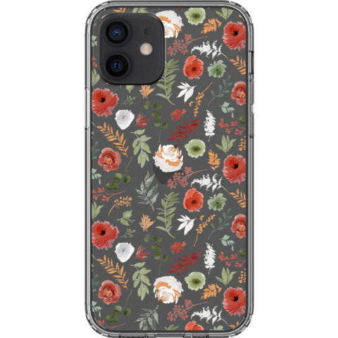Christmas Foliage Clear Phone Case