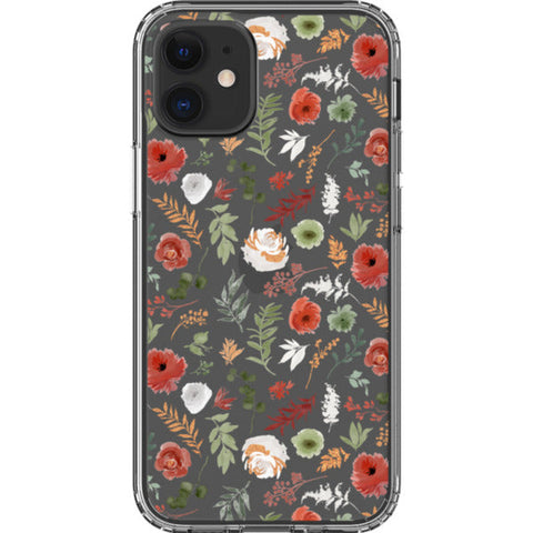 Christmas Foliage Clear Phone Case