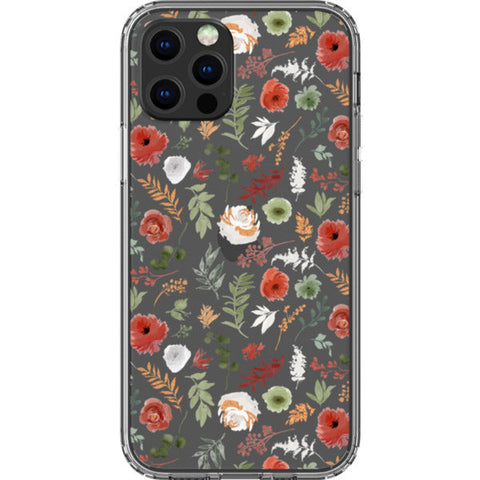 Christmas Foliage Clear Phone Case