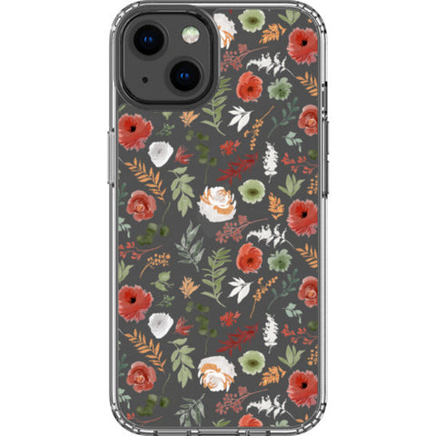 Christmas Foliage Clear Phone Case