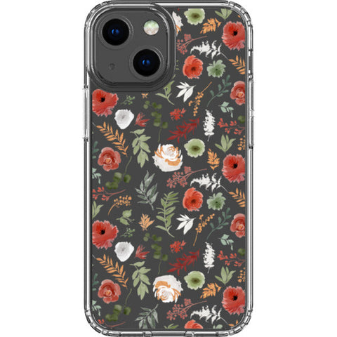 Christmas Foliage Clear Phone Case
