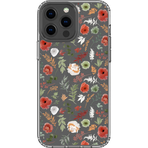 Christmas Foliage Clear Phone Case