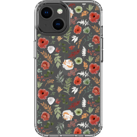 Christmas Foliage Clear Phone Case