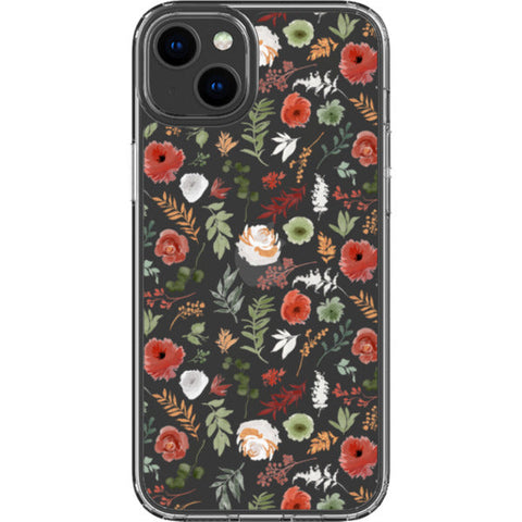 Christmas Foliage Clear Phone Case