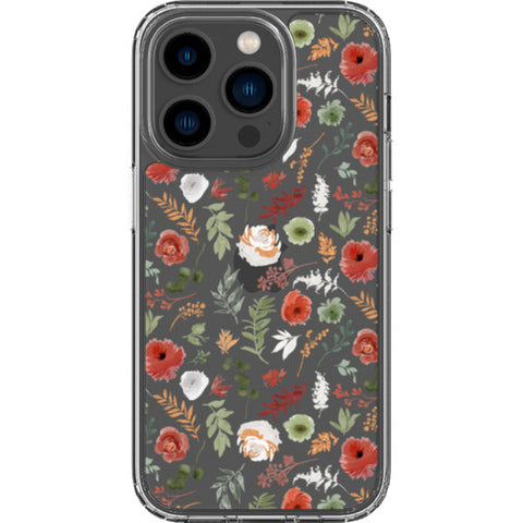 Christmas Foliage Clear Phone Case