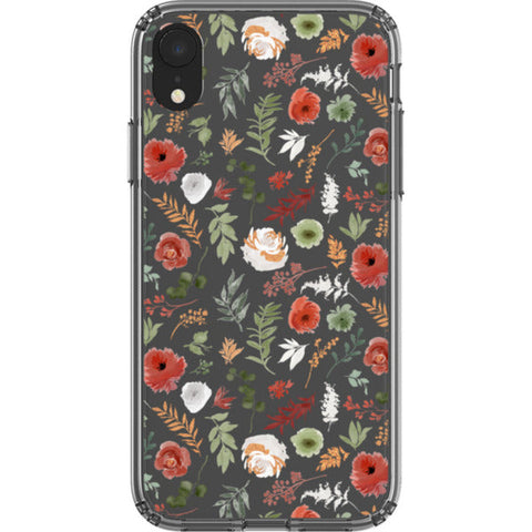 Christmas Foliage Clear Phone Case