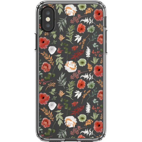 Christmas Foliage Clear Phone Case
